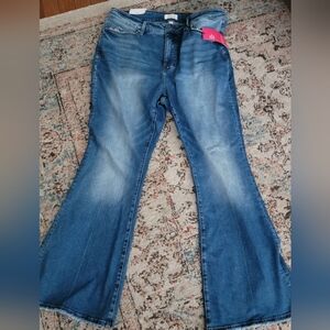 MOCO 18W FLARE Women's Blue Flared Jeans